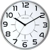 Unilux Pop klok - grijs - Ø 28 - rond - stil