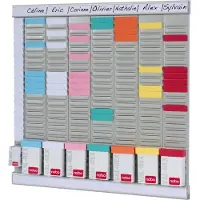 Nobo Midi T-kaartplanbord 48 (B) x 48 (H) cm Metal Grijs