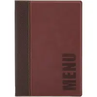 Securiton Menukaart Securit Trendy A5 1 x 2 tassen wijnrood