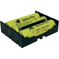 MPD BK-18650-PC6 Batterijhouder Aantal cellen: 3 18650 Doorsteekmontage THT (l x b x h) 77.7 x 59.69 x 21.54 mm