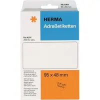 Herma Etiket adres 4301 95x48mm 250stuks zig-zag - 2 stuks