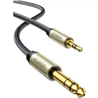 UGREEN - kabel - TRS audiokabel mini jack 3,5mm - jack 6,35mm 2m grijs