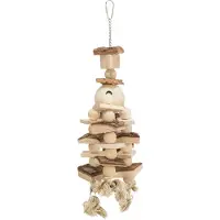 Trixie Houten Speelgoed Met Touw 35 Cm