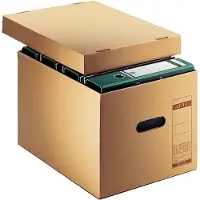 Leitz boite d'archivage et de transport, en carton ondulé,