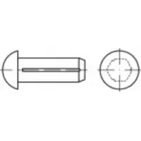 Toolcraft TO-5439105 Halfronde kerfnagel 3 mm Staal 500 stuk(s)