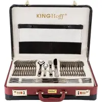 King Hoff 3515 - luxe bestekset koffer - 72 delig - 12 persoons - Modern bestek