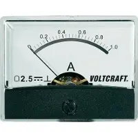 Voltcraft AM-60X46/1A/DC: Inbouwmeetinstrument, AM-60X46/1A/DC, 1A, met roterende spoel