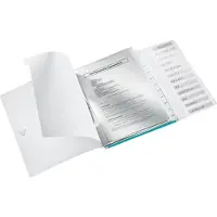 Leitz WOW Sorteermap Kunststof - A4 - 12-tabs - IJsblauw