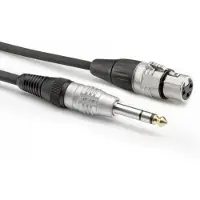 Sommer cable HBP-XF6S-0090 XLR-Jack Cable 900mm (Black) - Audio kabel