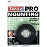 TESA Mounting PRO Outdoor 66751-00000-00 Montagetape Transparant (l x b) 1.5 m x 19 mm 1 stuk(s)
