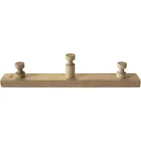 Home>it Oak coat rack - 3 pegs