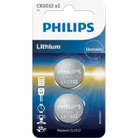 Philips BATERIA PHILIPS CR2032P2/01B LITOWA BLISTER 2SZT CR2032P2/01B LITHIUM