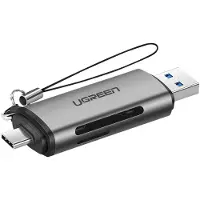 UGREEN USB-C en USB-A kaartlezer - USB 3.0 5Gbps - USB-C OTG-functie