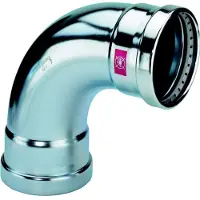 Viega Prestabo XL bocht 90 gr. 1116XL 88, 9 mm, verzinkt