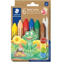 Staedtler Noris Junior waskrijt, etui van 6 stuks
