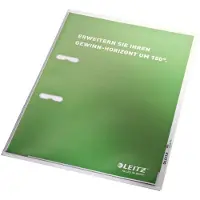 Leitz Hoge Kwaliteit Zichtmap - 30% Gerecycled Plastic - A4 - 100 stuks - Transparant