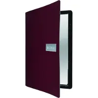 Securit ROYAL MENUHOUDER ROOD 33X24,6XH,5CM A4LEDER