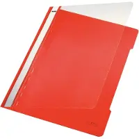 Leitz Snelhechter A4 - 30% pre-consumer gerecycled plastic - 25 stuks - Rood