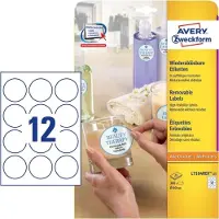 Avery Zweckform Etiket Avery L7104REV-25 60mm wit 300 stuks