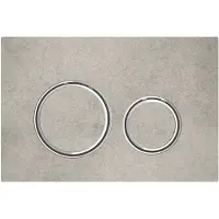 Geberit Bedieningsplaat sigma 50 round voor 2-toets spoeling chroom /betonlook