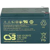 CSB EVX 12120 Loodaccu 12 V 12 Ah Loodvlies (AGM) (b x h x d) 151 x 100 x 98 mm Kabelschoen 6.35 mm Cyclusbestendig, Onderhoudsvrij, Geringe