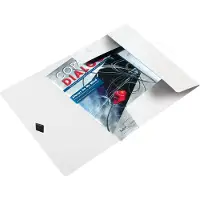 Leitz WOW Kunststof Elastomap voor A4 Documenten - 3-Klepsmap voor 150 Vel - Wit