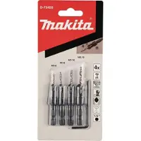 Makita Accessoires Verzinkboor Quad Driver-set - D-73455 - D-73455