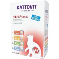 Kattovit 12x85g Renal Mix (4 Smaken) Kattenvoer Maaltijdzakjes