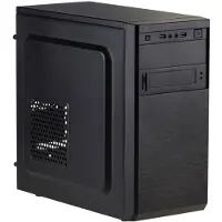 Akyga AK17BK, Micro Tower, PC, Zwart, FlexATX, Micro ATX, Mini-ITX, ABS-kunststof, Verzinkt staal, Thuis/kantoor
