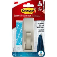 3M Command Modern Reflections stor metalkrog i satineret nikkel