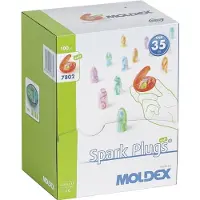 Moldex oordopjes Spark Plugs 780201, EN 352-2, SNR 35 dB, PU schuim, anatomisch gevormd, 200 paar/doos