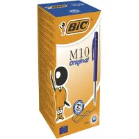 BIC doos 50 pennen M10 blauw blauw Kunststof Pen