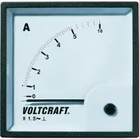 Voltcraft AM-72X72/5A: Analoge inbouwmeetinstrument, AM-72X72/5A, 5A, roterend ijzer
