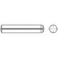 Toolcraft TO-5378526 Cilindrische kerfstift 5 mm RVS A1 100 stuk(s)