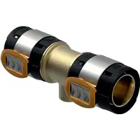 Geberit FlowFit overgang T-stuk BI brons d75-1"-75
