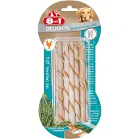 8In1 Delights Pro Dental Twist Sticks Kip 10 Stuks