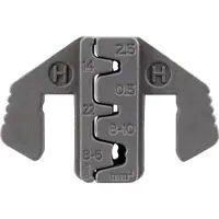 Toolcraft PLE-0H Krimp-onderdelen Platte stekkers, D-sub stekkers Krimpbereik: 2.5 tot 10 mm² Geschikt voor merk: PZ-500