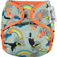 CLOSE CABOO daugkartinės sauskelnės Pop-in AIO Toucan 4,5-16 kg, 1 vnt. (1 Stuk)