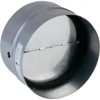 Wallair N35984 Luchtvergrendelingsklep met afdichtrubber Geschikt voor buisdiameter: 12.5 cm Verzinkt