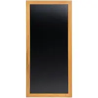 Securit wandkrijtbord Long, ft 56 x 120 cm, teak