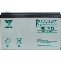 Yuasa RE7-12 Loodaccu 12 V 7 Ah Loodvlies (AGM) (b x h x d) 151 x 98 x 65 mm Kabelschoen 6.35 mm Onderhoudsvrij