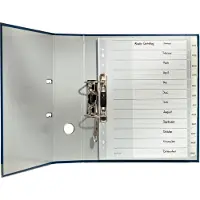 Leitz kunststof indexbladen met venstertabs, A4, 12 bladen nr. 1274