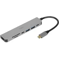 IBox IUH3SL4K notebook dock/port replicator USB 3.2 Gen 1 (3.1 Gen 1) Type-C Power Delivery 100W Silver