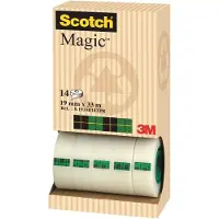 3M Scotch Magic plakband 19 mm x 33 m (14 rollen)
