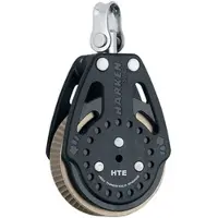 Harken Hte Cabo Ratchamatic Block 1.5 Grip Pulley 57 Mm Zwart