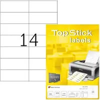 Topstick Etiket 8714 105x42.3mm wit 1400 stuks - 10 stuks