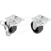 DeLOCK Castor Wheel Ø 50 mm load capacity up to 90 kg Set 2 pieces