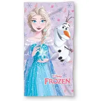 Disney Frozen Frozen strandlaken - 140 x 70 cm. - Elsa en Olaf badhanddoek - sneldrogend