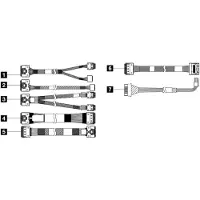 Lenovo - Geheugenkabelset - voor 2,5" chassis, voorzijde, model BP2