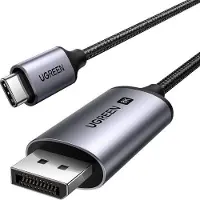 UGREEN - CM556 - kabel met USB-C en DisplayPort 8K connectoren, - 1 - m - lang - grijs